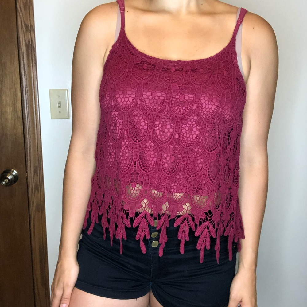 Lace tank top